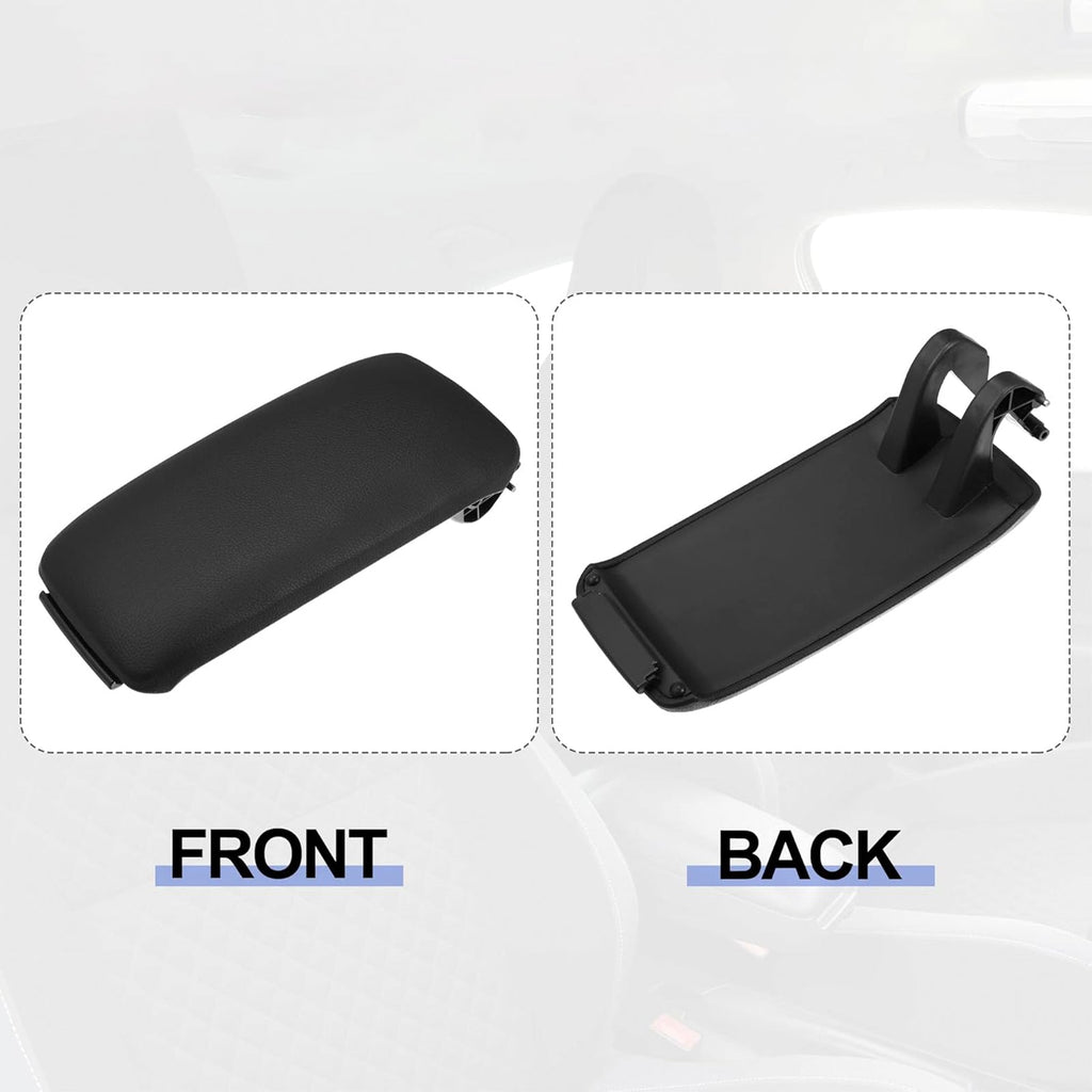 2001-2008 Audi A4 B6 B7 Black Leather Armrest Centre Console Lid 8E0864245E