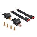 Universal Adjustable 2-Point Retractable Car Seat Safety Belt Buckles 2 Pack