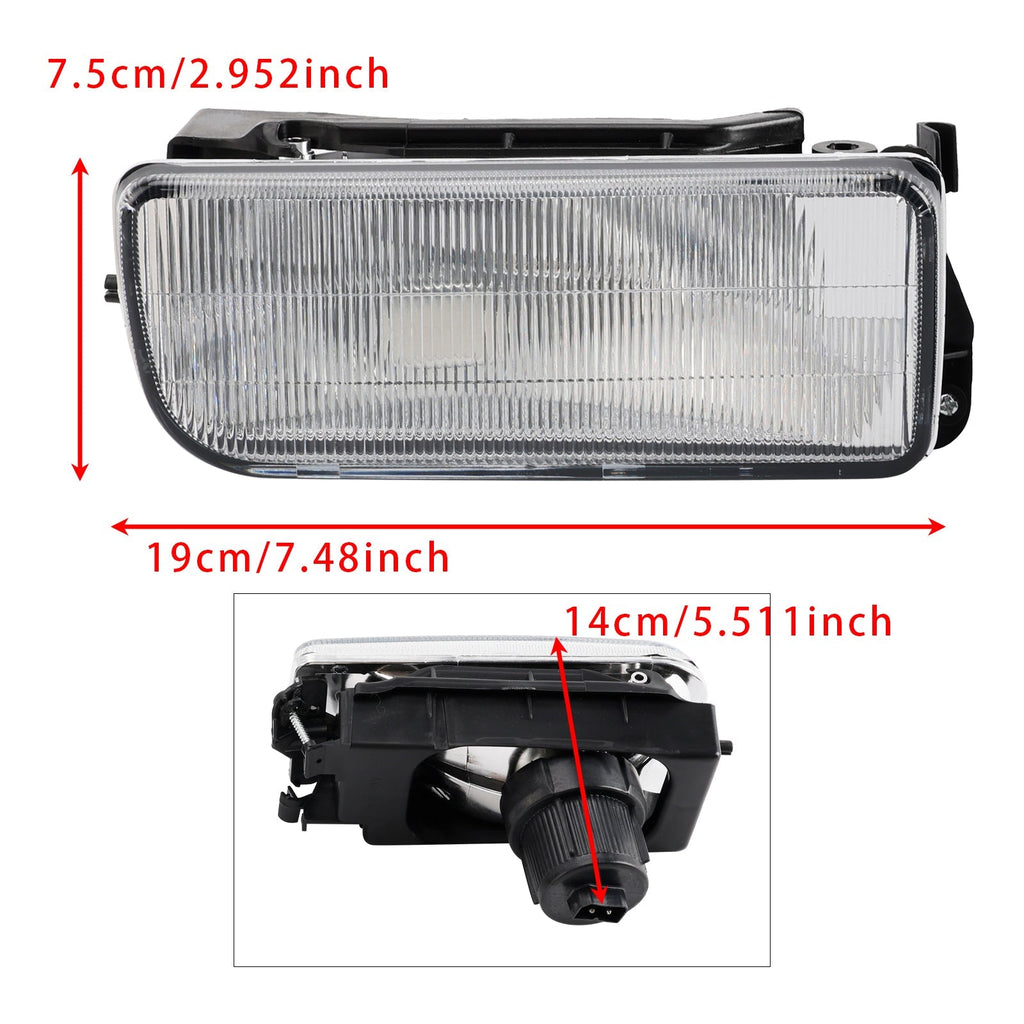 1992-1998 BMW E36 3-Series Front Fog Light Trim Pair Without Bulbs