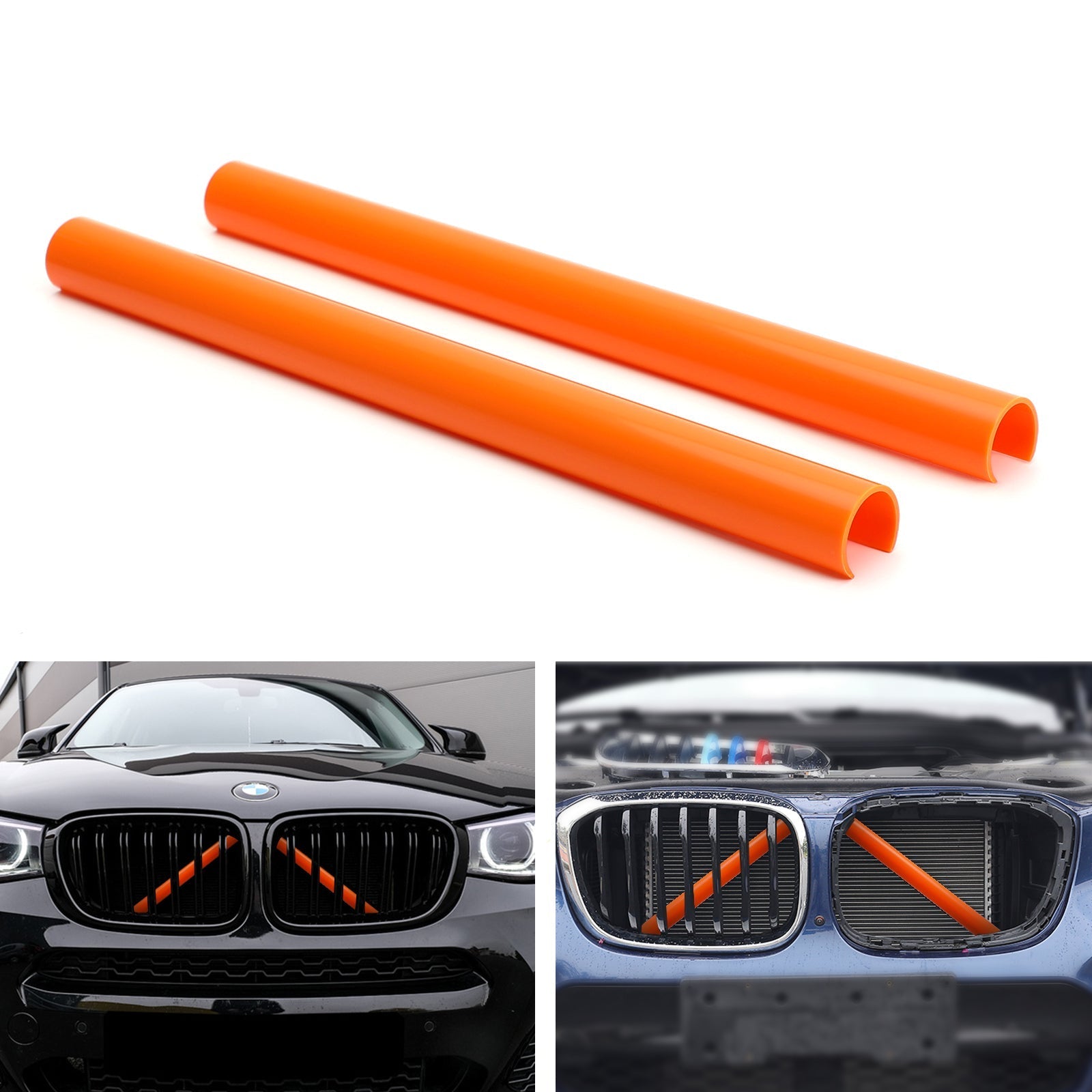BMW F25 F26 Generic Blue Grill Bar V Brace Support Wrap