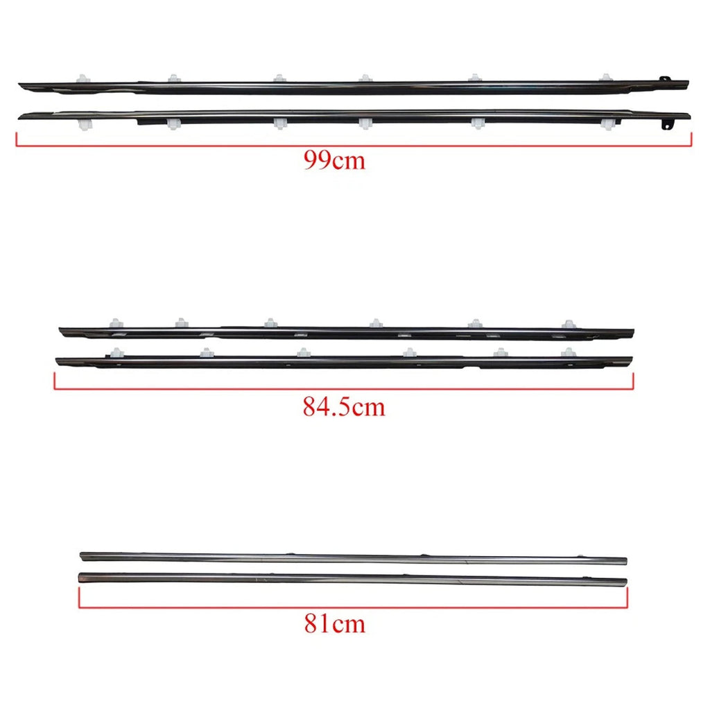 Toyota Land Cruiser FJ80 1991-1997 6PC Door Belt Trim Molding Parts 75710-60011 75720-60011