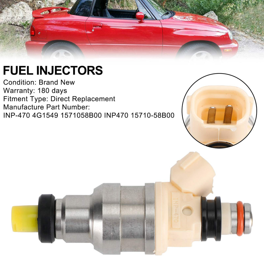 1 Piece INP-470 Fuel Injector Fits Suzuki Sidekick X-90 and Chevy Tracker 1.6L