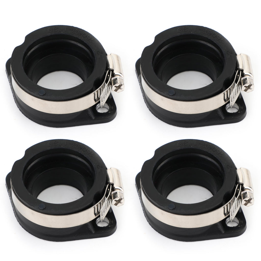 4 PCS Intake Manifold Boots for 1981 1982 Kawasaki KZ1100 KZ1000 16065-1135