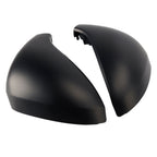 Matte Black Side Mirror Covers for 2006-2015 Peugeot 207 Hatchback Rearview Housing