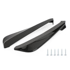 19" Gloss Black Universal Rear Bumper Splitter Diffuser Fin Canard Spoiler Lip Valence Generic