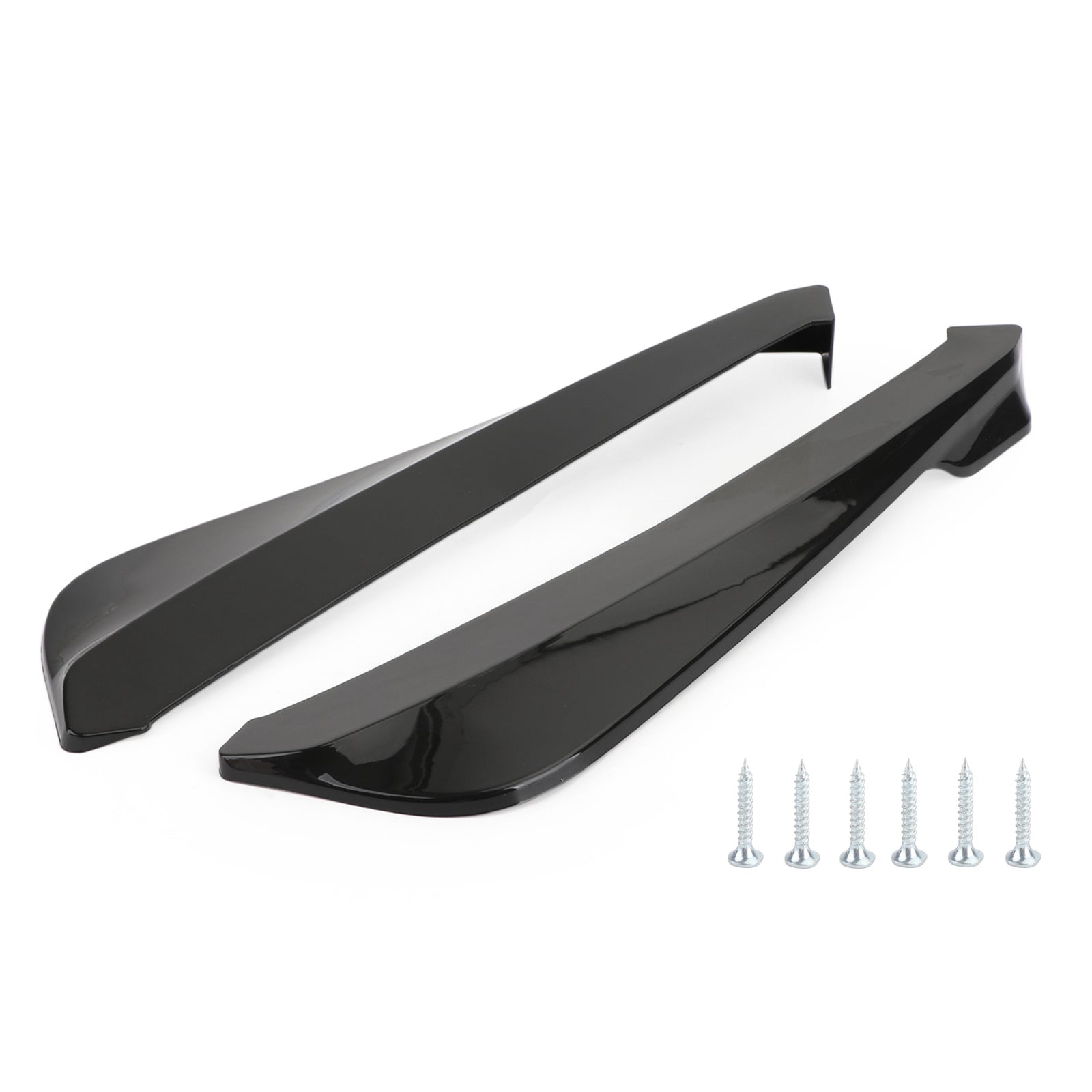 19 Inch Generic Rear Bumper Splitter Canard Diffuser Fin Spoiler Lip Valence Gloss Black