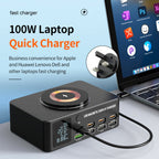 140W Intelligent PD100W Notebook Fast Charger Multi-Port USB Power Supply UK