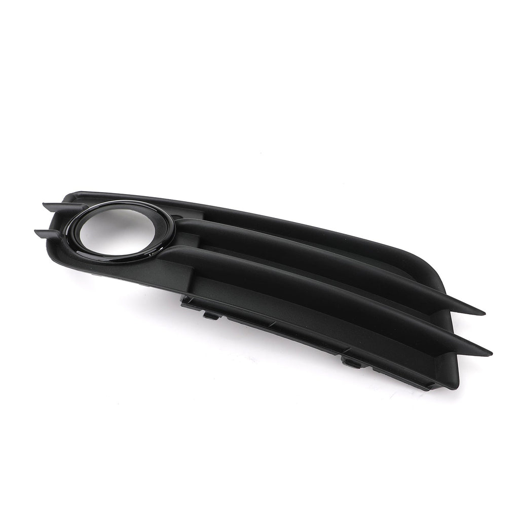 Front Bumper Fog Light Grille Cover Black For Audi A4 S4 S-LINE 2008 2009 2010 2011 2012 Pair