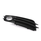 Front Bumper Fog Light Grille Cover Black For Audi A4 S4 S-LINE 2008 2009 2010 2011 2012 Pair