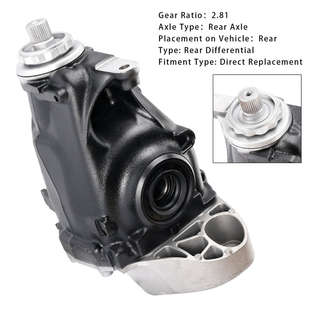 06/2016-12/2019 BMW 1 Series F36 Gran CoupÃ© LCI Rear Differential 33107616972 33107616971 2.81 Ratio
