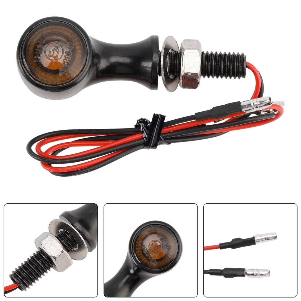 12V Universal Motorcycle LED Turn Signal Light 8mm for Suzuki