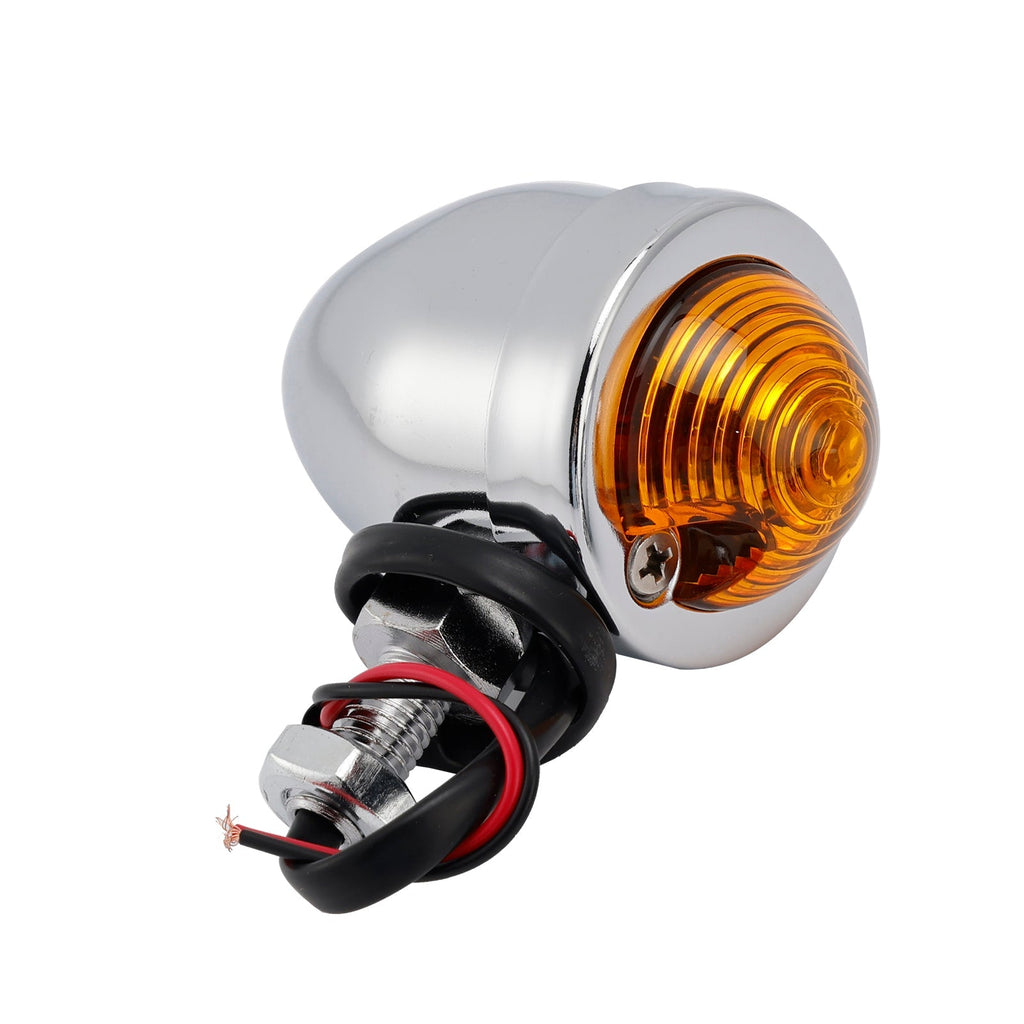 18 LED Chrome Motorcycle Headlight Spotlight with Universal Color-Changing Switch