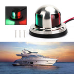 12V LED Bow Navigation Lights 2 in 1 Stainless Steel Marine Yacht Pontoon