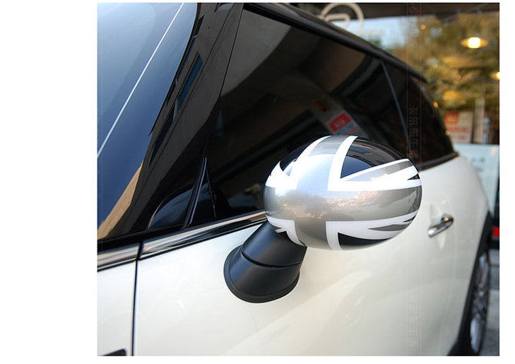 2 Piece Union Jack Power Fold Mirror Covers Compatible with MINI Cooper R55 R56 R60 CA Market