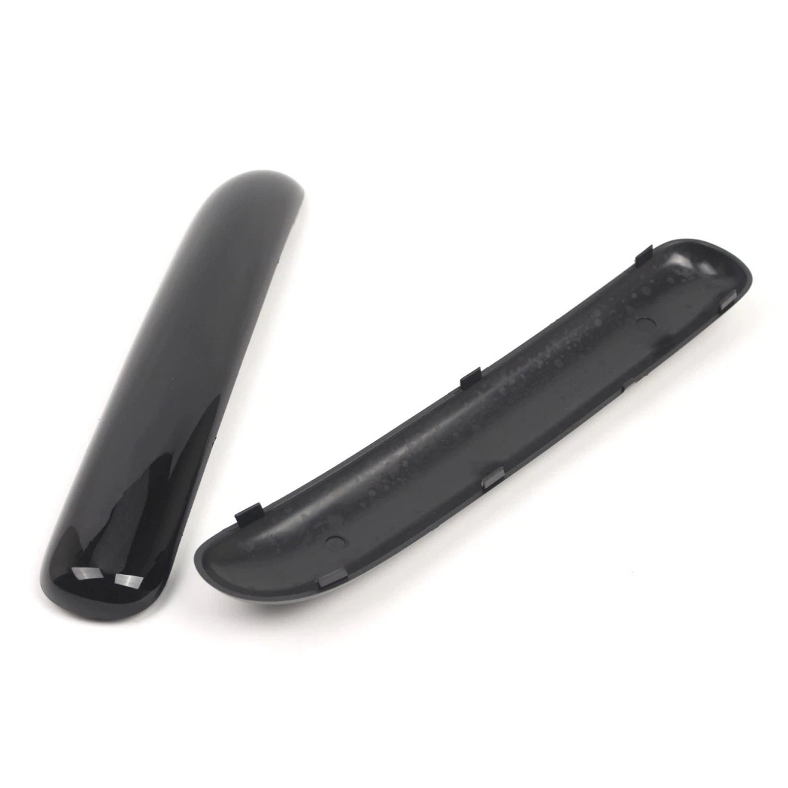 Front Bumper Trim Pair Glossy Black for 2001-2004 Mini Cooper One R50 R52 R53