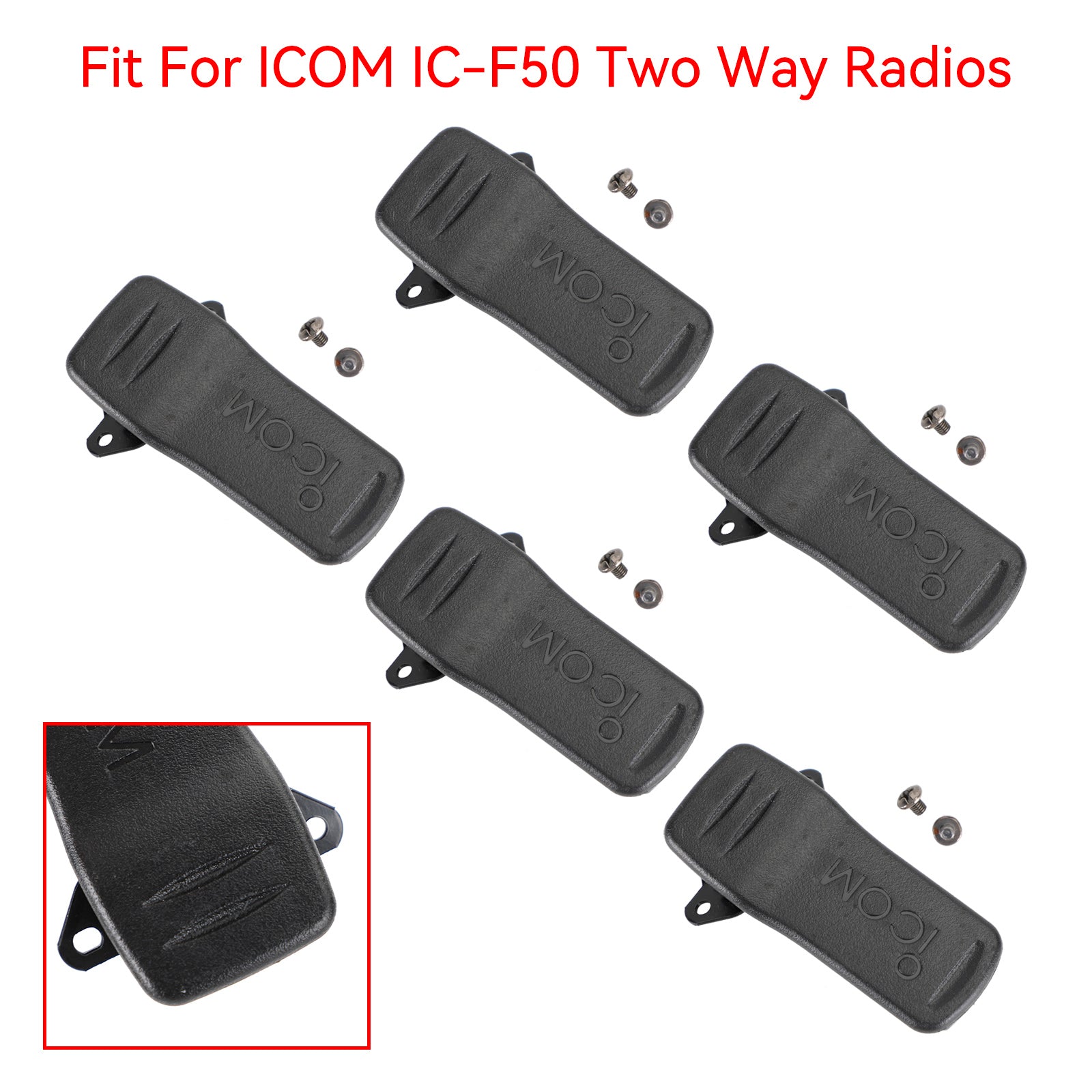 MB-98 Belt Clip Pocket Mount for ICOM IC-F50 Two-Way Radio 1Pcs or 5Pcs Pack