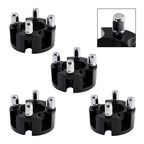 Black Wheel Spacer Kit 2" Lug Nuts Compatible Yamaha EzGo Club Car Golf Carts