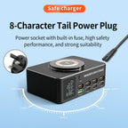 140W Intelligent PD100W Notebook Fast Charger Multi-Port USB Power Supply UK