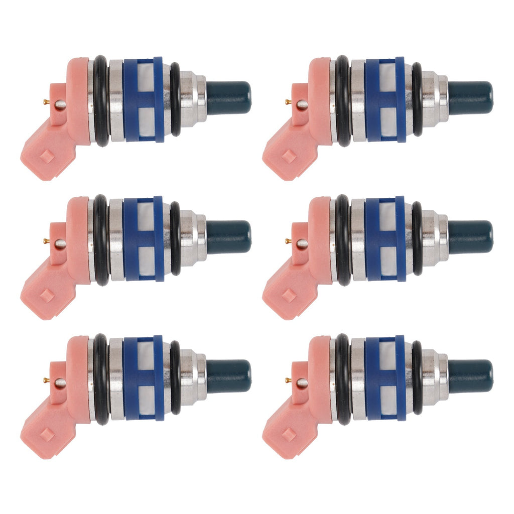 6 Piece 3.0 24 Valve Fuel Injector Assembly 16600-21V02 Nissan Maxima J30 Laurel