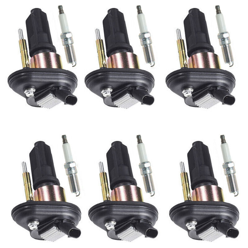 Ignition Coils and Spark Plugs for 2002 2003 2004 2005 Chevrolet Trailblazer EXT GMC Envoy 4.2L
