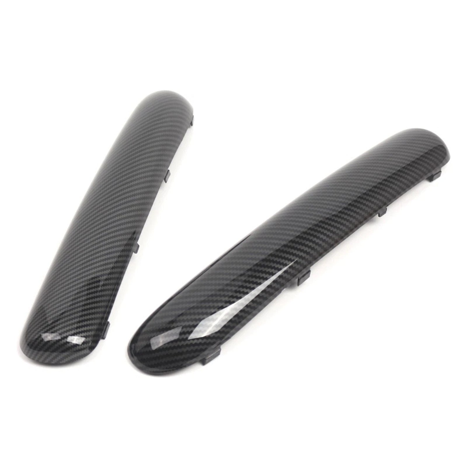Mini One Cooper R50 R52 R53 2001-2004 Carbon Fibre Front Bumper Trim Set Pair