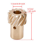 MSD Distributor Gear 410 0.500" Shaft Diameter for Chevy Small and Big Block Engines
