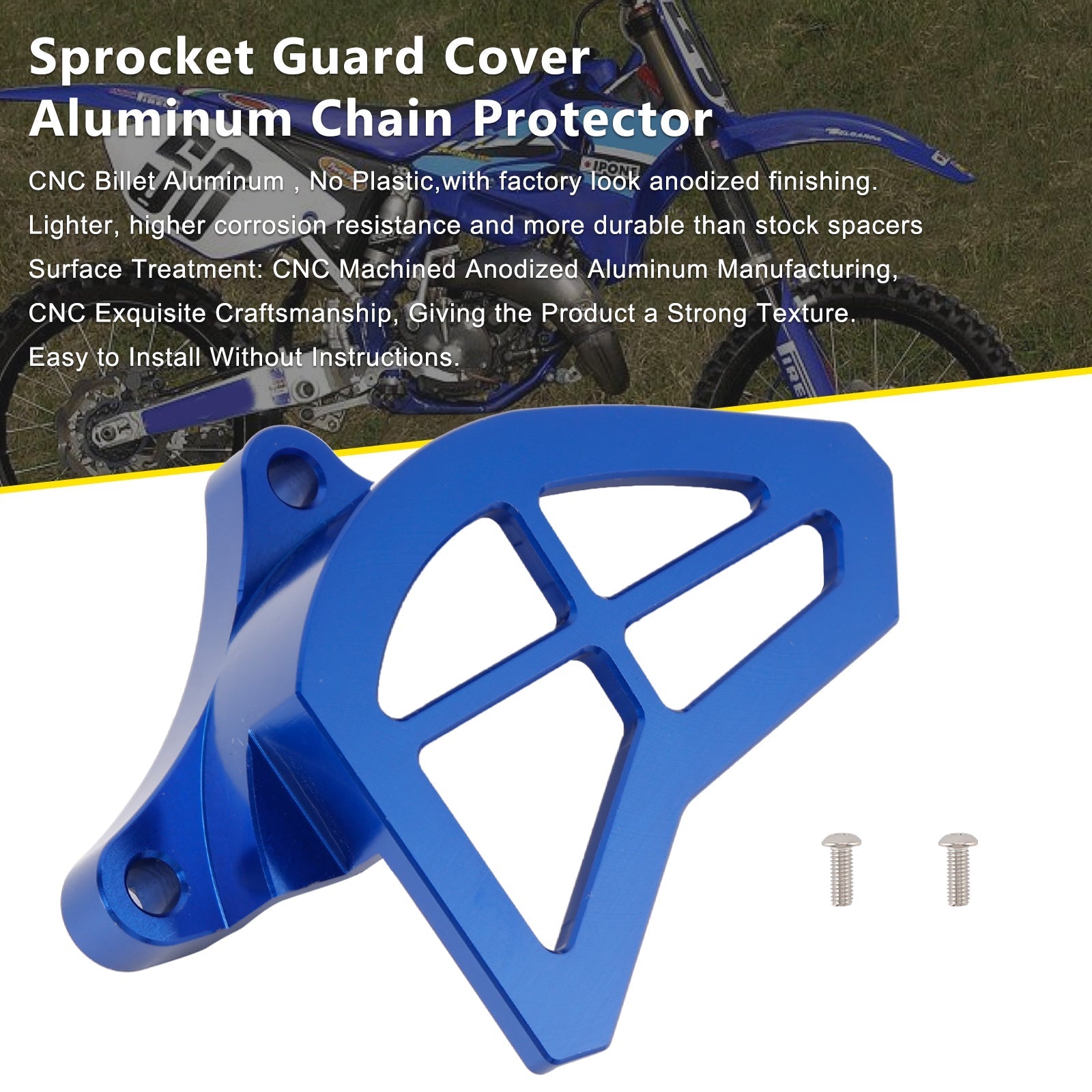 Yamaha YZ125 Chain Guard Sprocket Aluminum Cover Protector 1993-2004