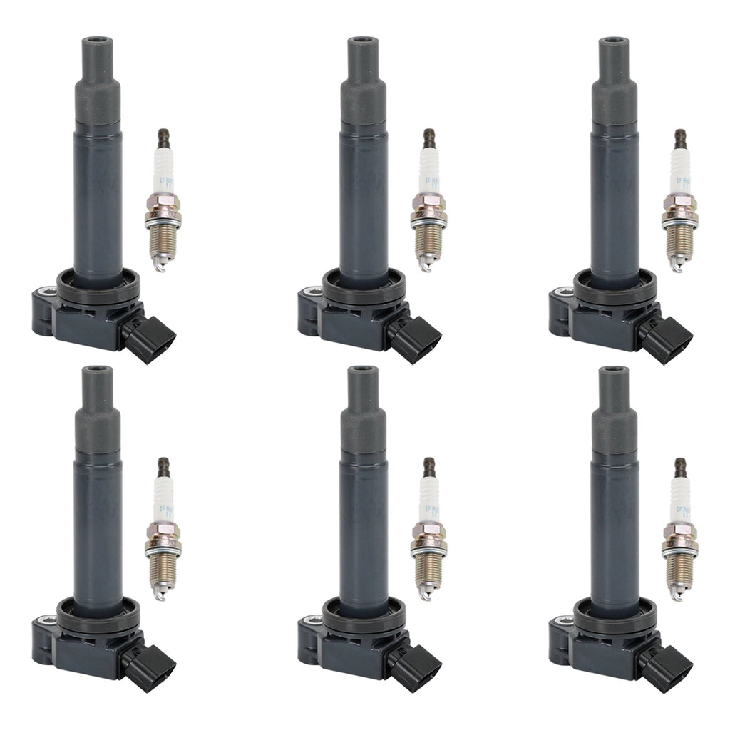 2001-2006 Toyota Sienna 3.3 Liter V6 Complete Ignition Coil Spark Plug Kit 90919-02234 C-528 C1175 GN10536 UF267