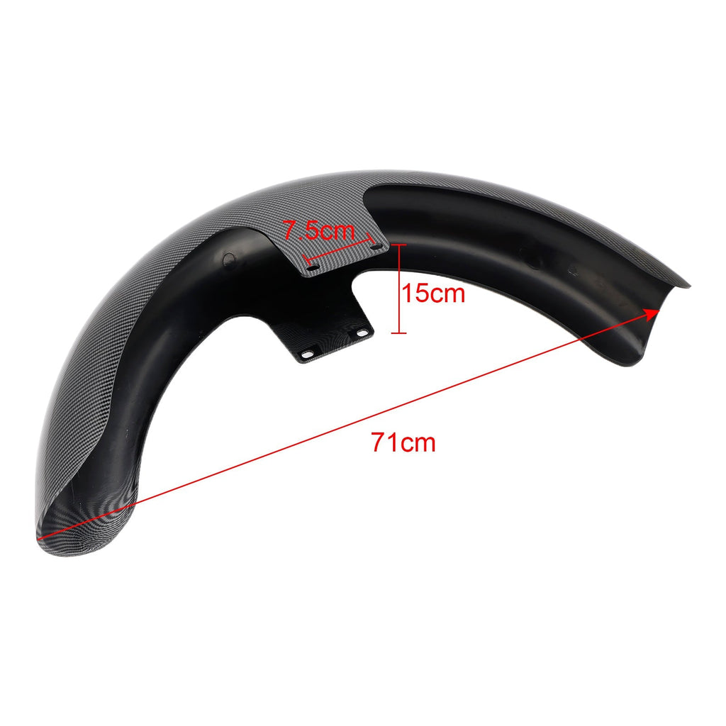 19" Front Fender ABS Wrap Kit For Harley Touring Road Glide Street Glide Electra Bagger FLHT FLHR