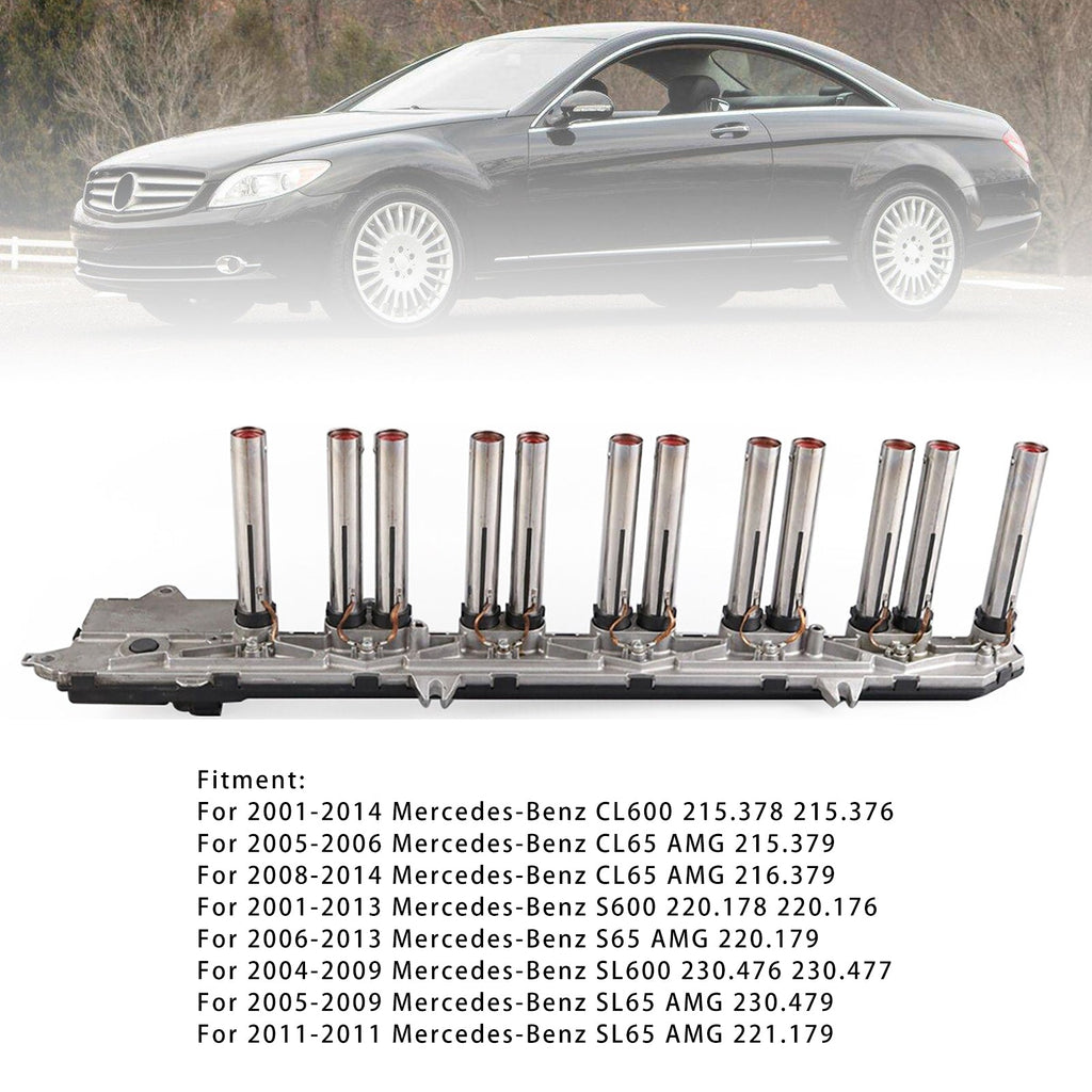 Mercedes-Benz CL600 2001-2014 Right Ignition Coil Pack Spark Plug Connectors 215.378 215.376 A2751500480