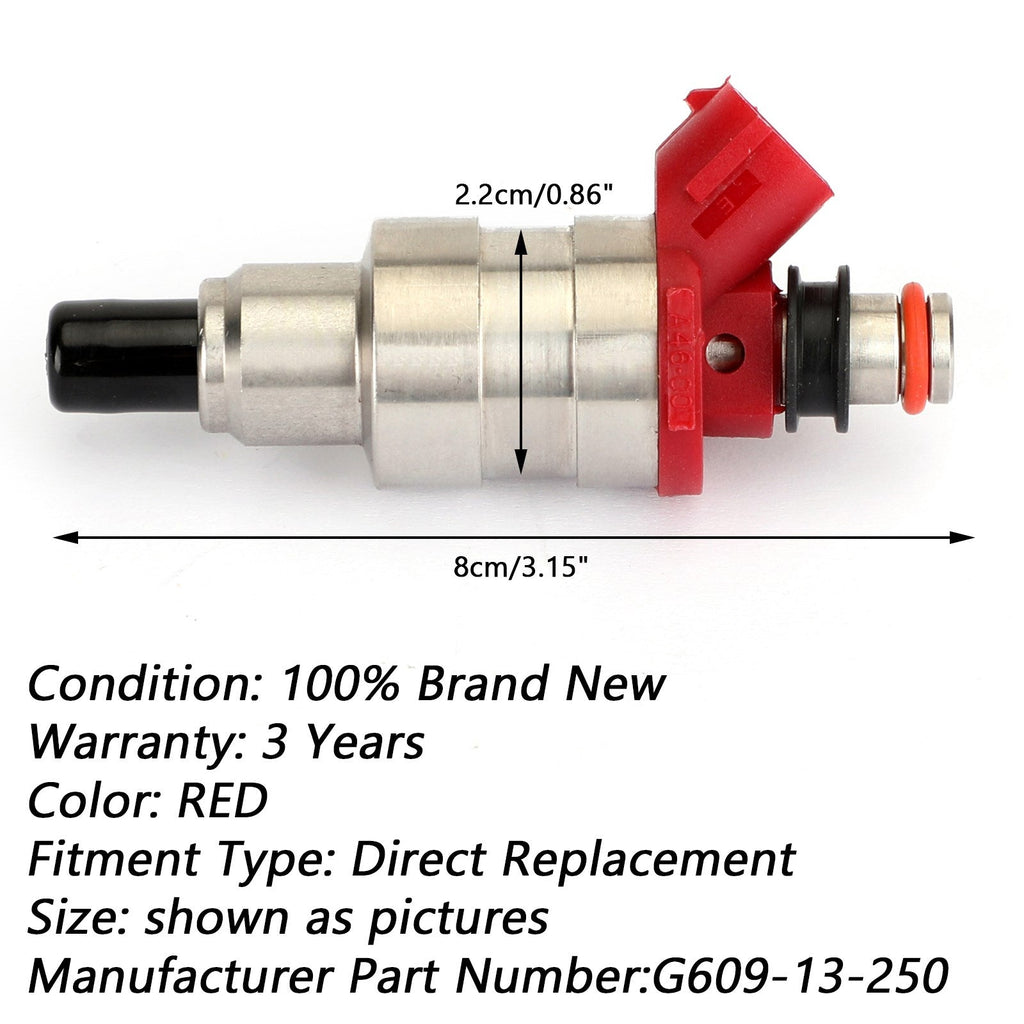 Mazda B2600 MPV 2.6L Fuel Injector G609-13-250 - 1 Piece Generic Replacement