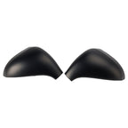 Matte Black Side Mirror Covers for 2006-2015 Peugeot 207 Hatchback Rearview Housing