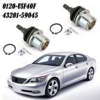 2 X Front Lower Knuckle Spindle Ball Joint For 07-16 Lexus LS460 43201-59045