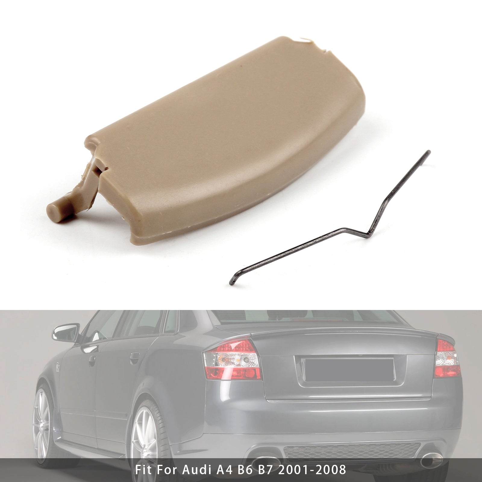 2001-2008 Audi A4 B6 B7 Beige Console Center Armrest Lid Latch 8E0864245E