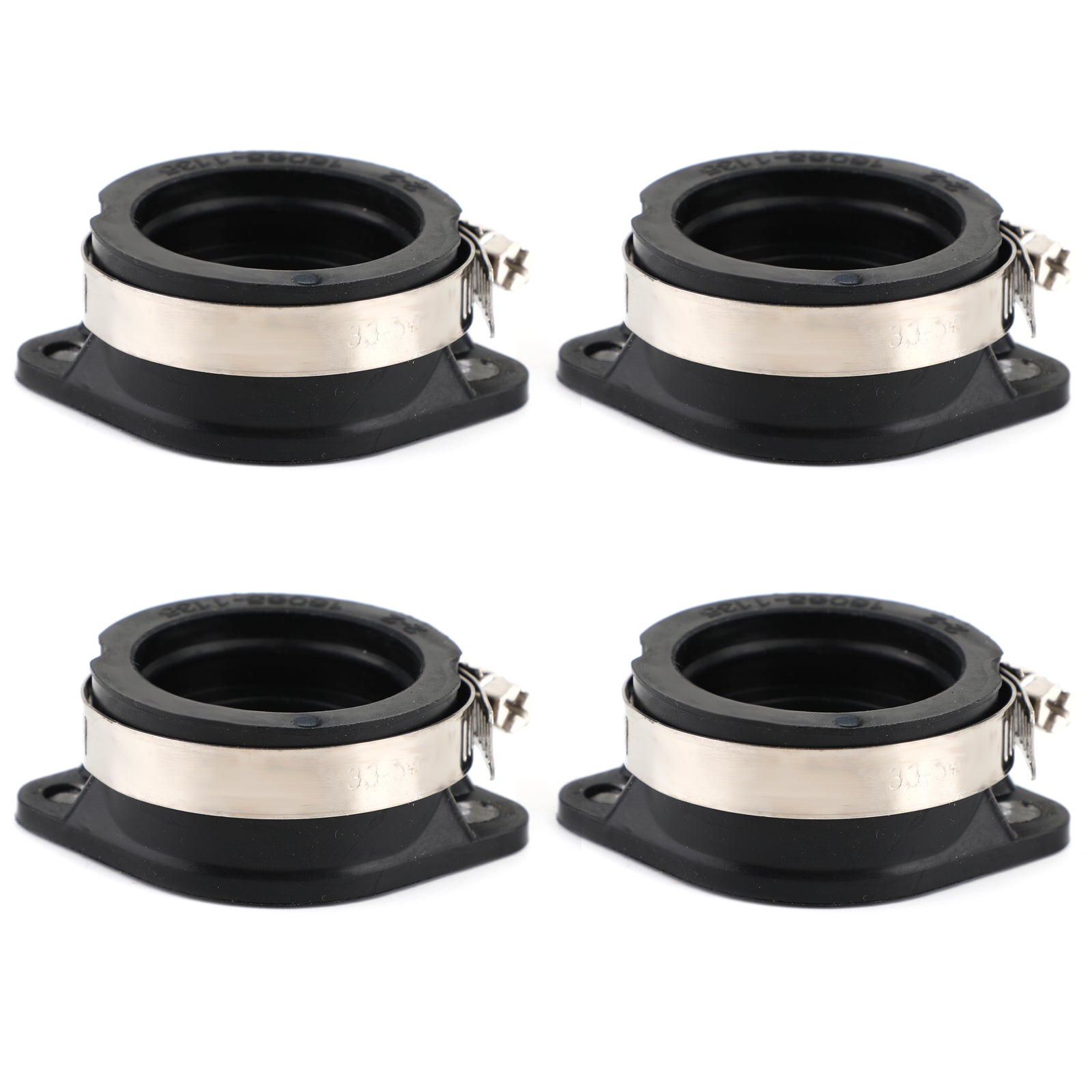 Kawasaki KZ1000 KZ1100 Intake Boot Set 1981-1982 4 Piece Manifold Kit 16065-1135