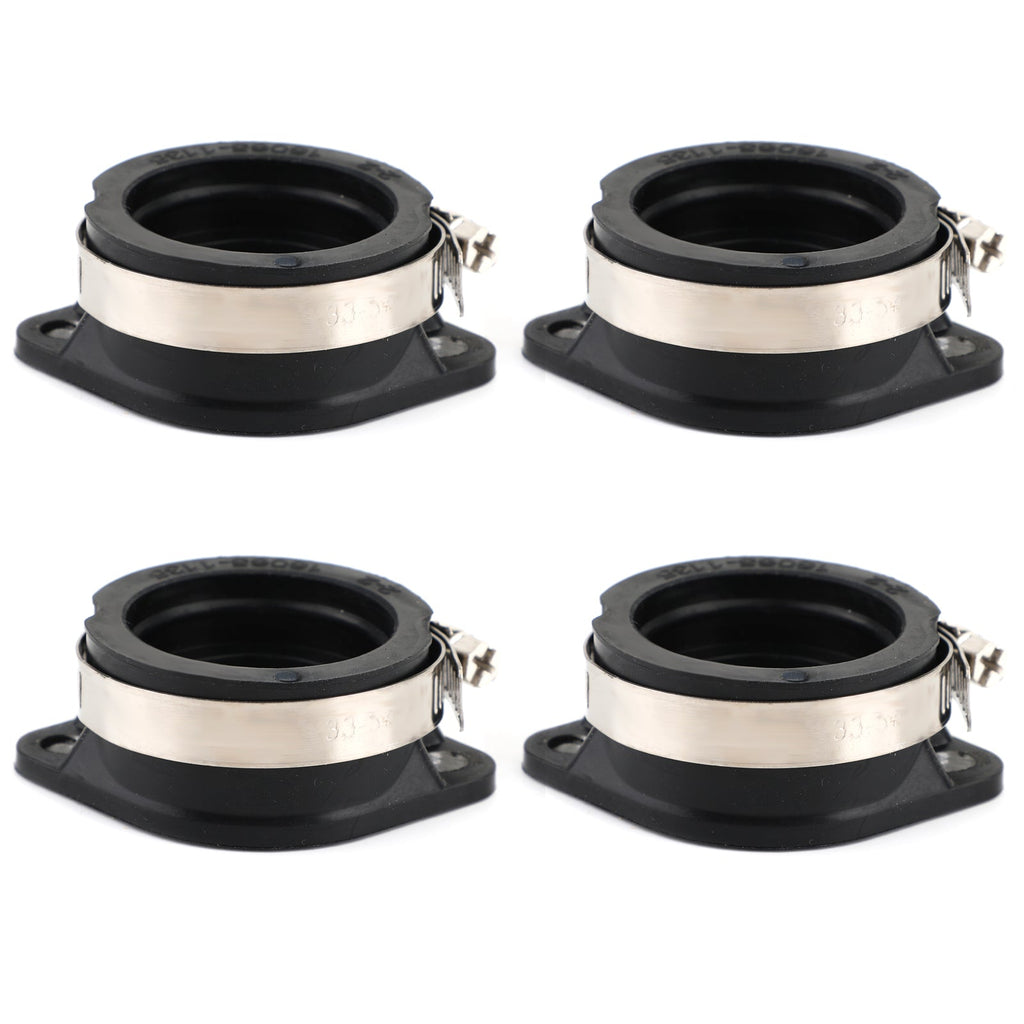 4 PCS Intake Manifold Boots for 1981 1982 Kawasaki KZ1100 KZ1000 16065-1135