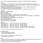Honda Civic EK Series 1996-2000 Left Right Door Roof Side Molding Trim 74306-S03-003