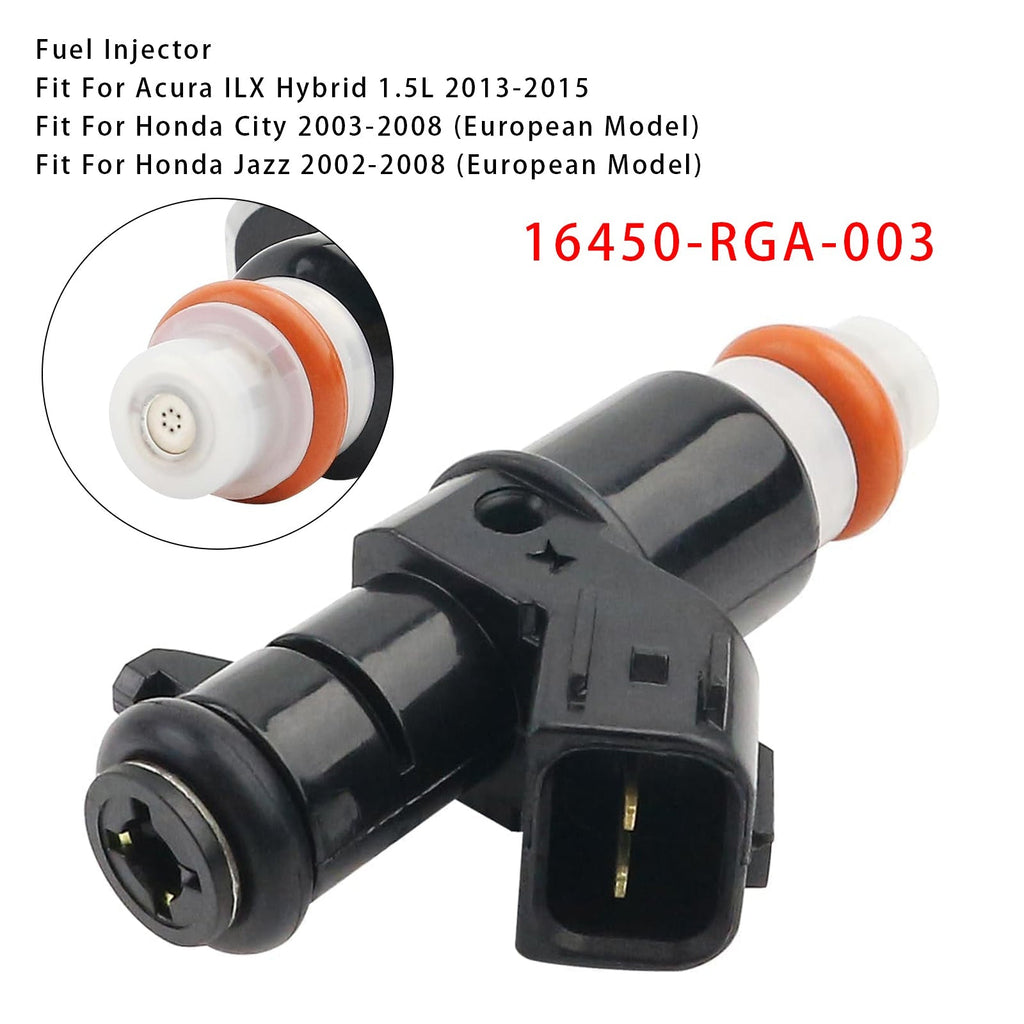 Single Fuel Injector Compatible with Honda Civic Hybrid Insight 1.3L 1.5L 16450-RGA-003