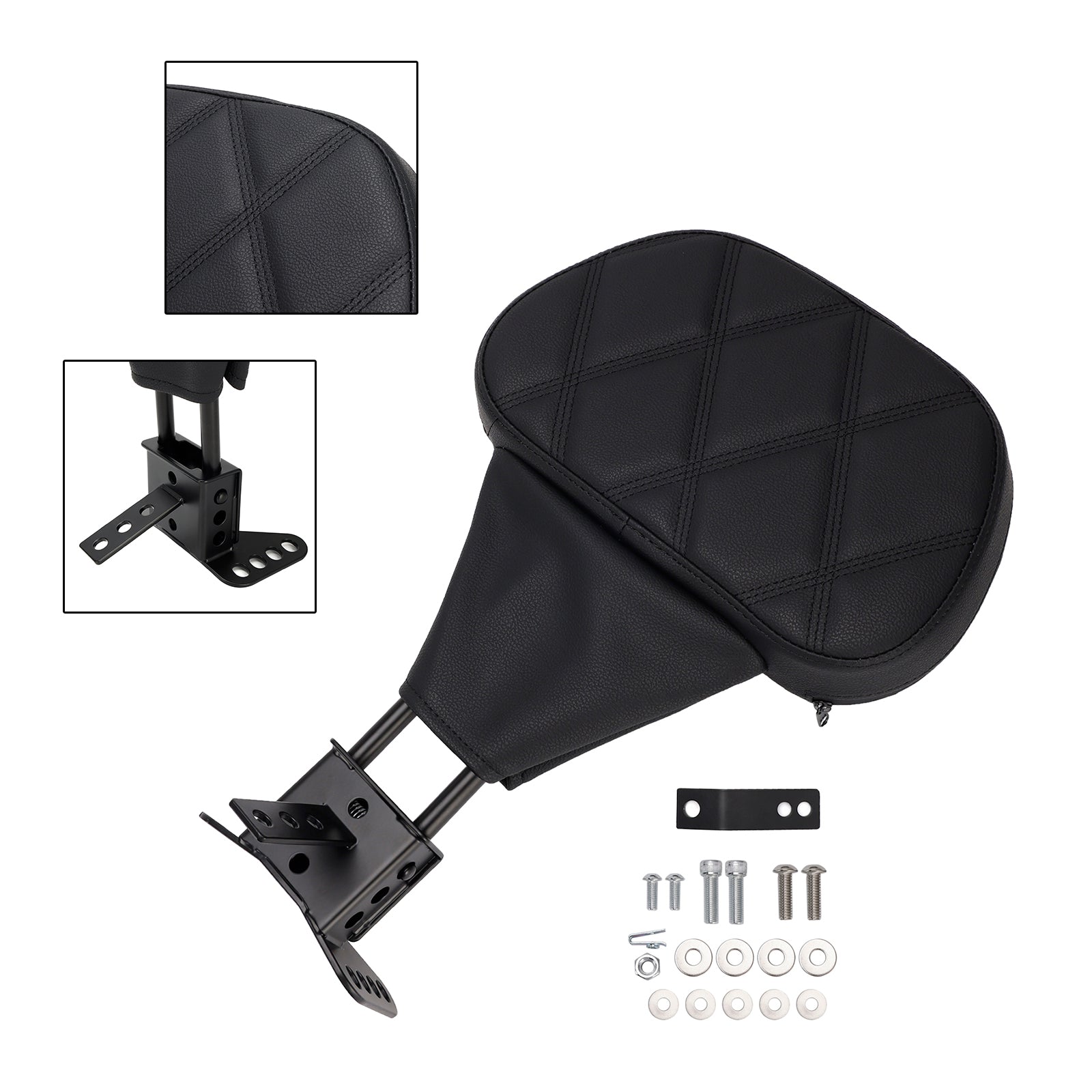 Driver Backrest Pad for 1988-2008 Electra Glide Road King Road Glide Tri Glide