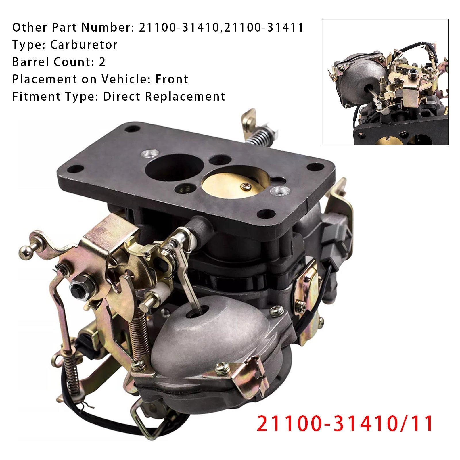 1973-1979 Toyota Corona Carb 21100-31410/11 RT100 RT106V RT110 RT116