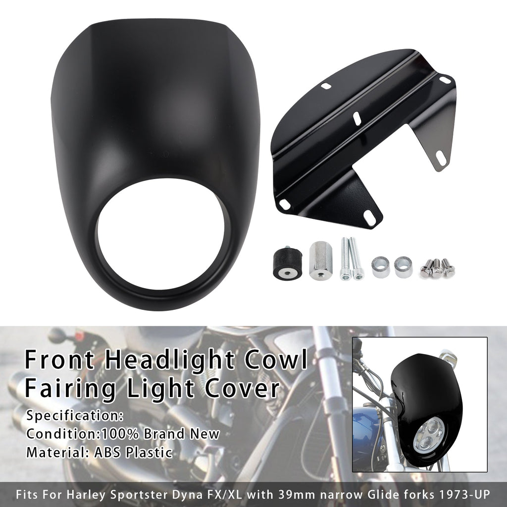 1973 and Later Sportster XL FX Dyna 883 1200 Headlight Light Fairing Shield