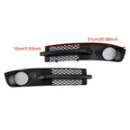 Front Bumper Fog Light Grille for 2000-2010 Volkswagen Sharan 7M with Foglight Aperture