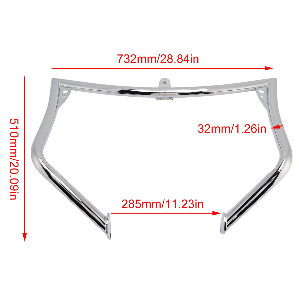 2001 FLTRSEI2 CVO Road Glide Touring Chrome Engine Guard Anti-Crash Bumper Frame Protector