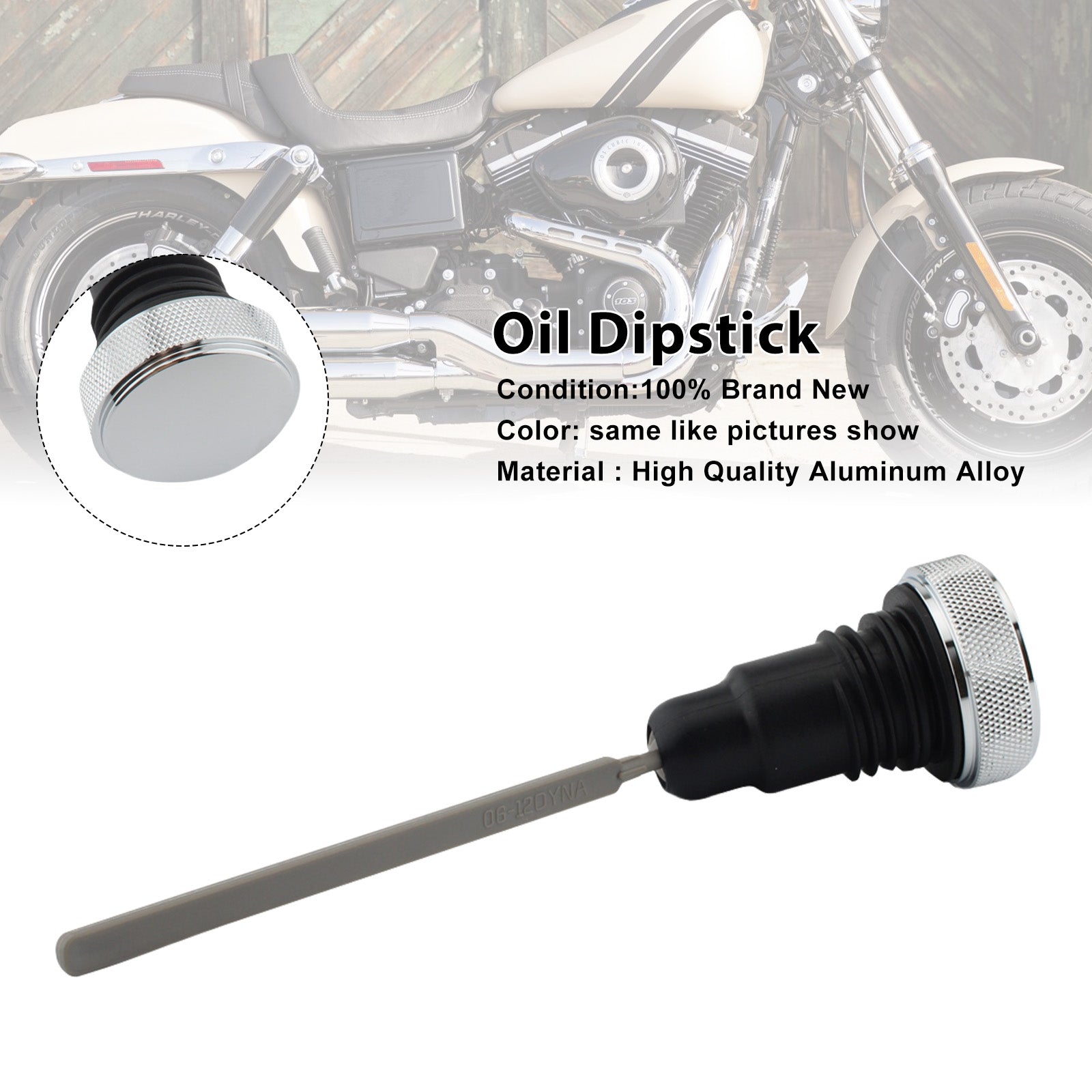 0710-0153 FXD Dyna Engine Oil Dipstick Cap Plug 2006 to 2017