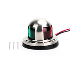 12V LED Bow Navigation Lights 2 in 1 Stainless Steel Marine Yacht Pontoon