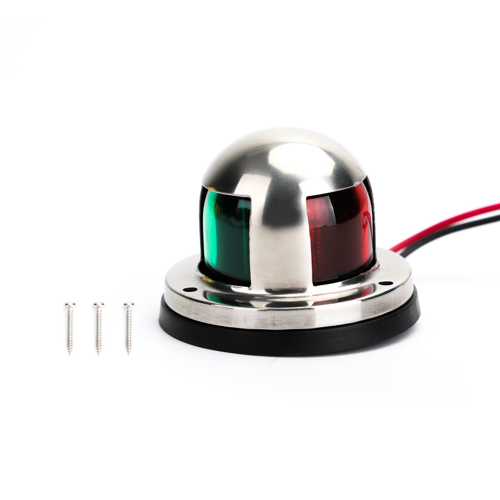 12V LED Bow Navigation Lights 2 in 1 Stainless Steel Marine Yacht Pontoon