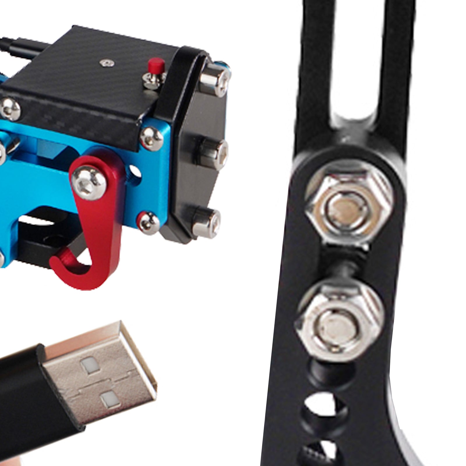 14-Bit G29 Handbrake Pedal Kit USB 3.0 Compatible PS4 PS5 Racing Simulation