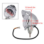 Chrome Motorcycle Universal Headlight Lamp 62 with Color Switch Spotlight