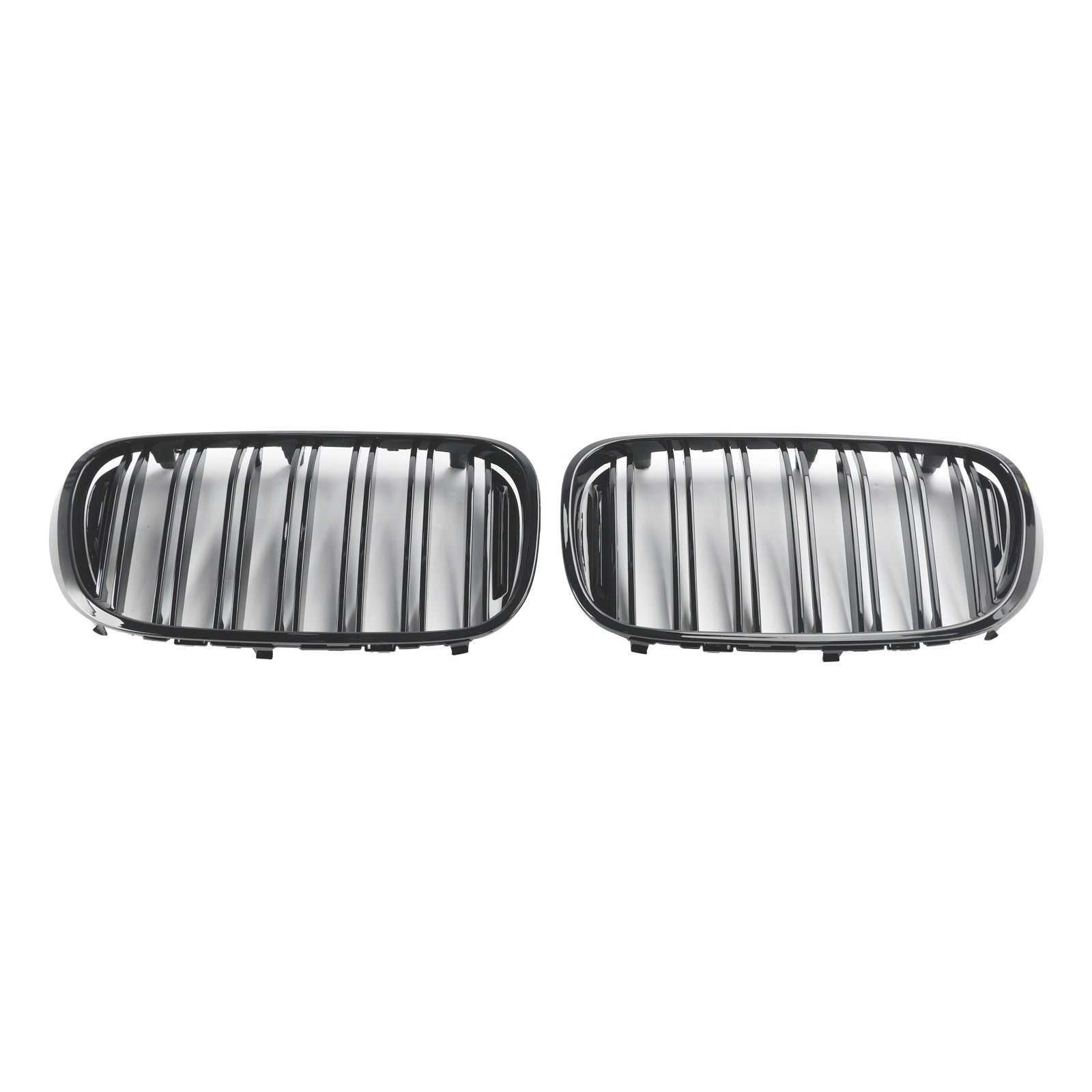 BMW 7 Series G11 Pre-Facelift 5-Door Sedan Black 2-Slat Front Kidney Grille 2015-2019