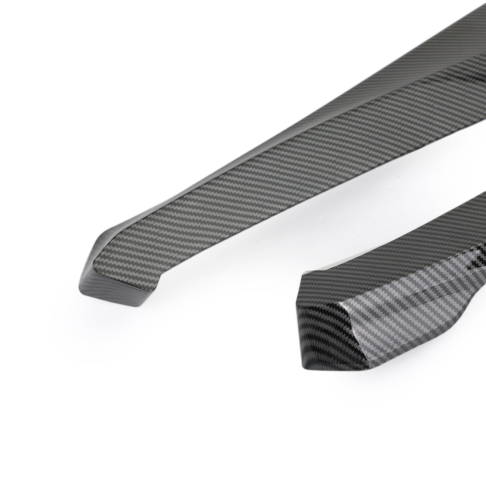 19 Inch Rear Bumper Canard Fin Splitter Diffuser Valence Spoiler Lip Carbon Fiber Generic